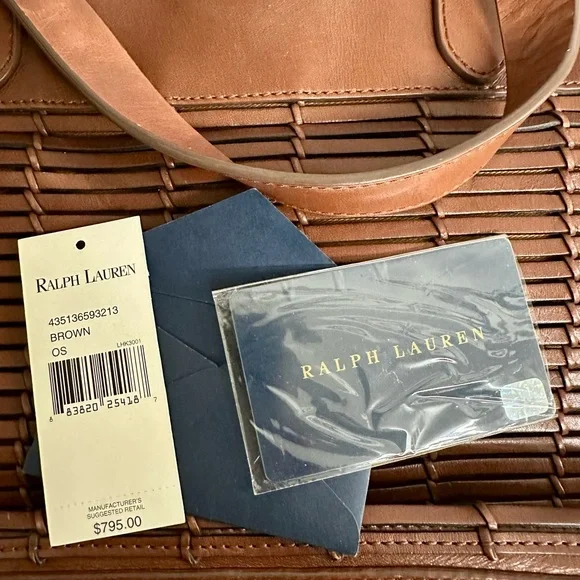 Elegant and rare Ralph Lauren Brown Leather Bag from the Safari collection - Picture 2 of 14
